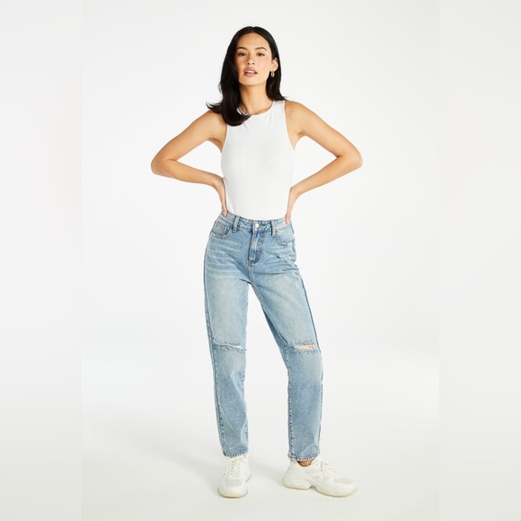 Shoedazzle Seamless Tank Bodysuits Set Tan & White, Size XS/S, Versatile Basics - Picture 7 of 16